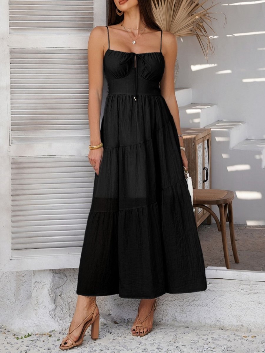 Devine Smocked Tiered Maxi Cami Dress - New Arrivals